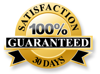 100% satisfaction guaranteed for 30 days